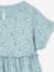 Meisjesblouse met print van katoengaas beige+grijsblauw - vertbaudet enfant 