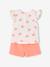 Ensemble Disney bébé t-shirt et short Minnie Coeurs corail - vertbaudet enfant 