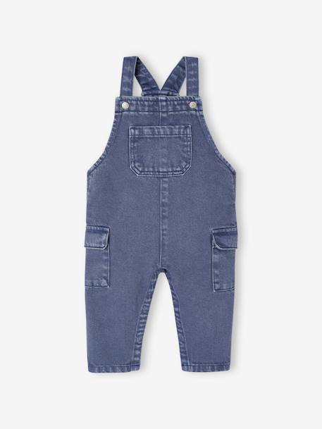 Salopette bébé en toile indigo - vertbaudet enfant 