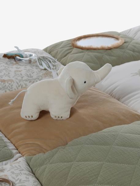 Tapis d'éveil moelleux et ludique bleu+écru+marron+multicolore+noir+rouge - vertbaudet enfant 