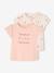 Lot de 2 t-shirts Basics bébé manches courtes rose pâle - vertbaudet enfant 