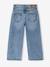 Jean fille large morphologik tour de hanches fin bleu foncé+bleu moyen - vertbaudet enfant 