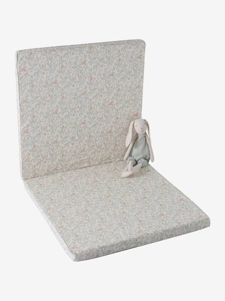 Tapis de motricité pliable et déhoussable beige+jaune+vert sauge - vertbaudet enfant 