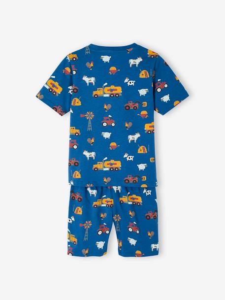 Set van 2 pyjamabroeken voor jongens met boerderijthema koningsblauw - vertbaudet enfant 