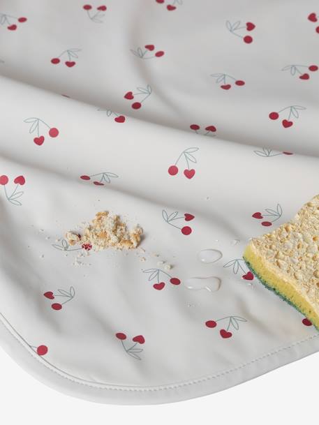 Bavoir manches longues blanc imprimé+imprimé tigres - vertbaudet enfant 