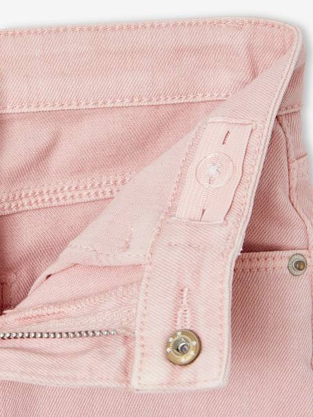 Pantalon slim fille morphologique large anthracite+rose poudré+vert sauge - vertbaudet enfant 