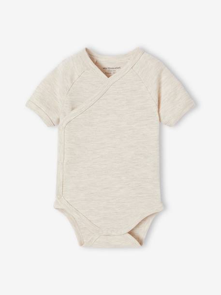 Lot de 5 bodies bébé manches courtes Montgolfière écru - vertbaudet enfant 