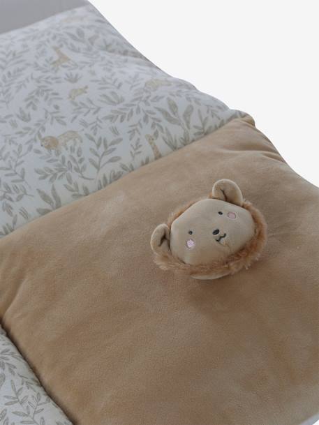 Tapis d'éveil moelleux et ludique bleu+écru+marron+multicolore+noir+rouge - vertbaudet enfant 