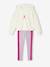 Sportset voor meisjes hoodie + legging lila - vertbaudet enfant 
