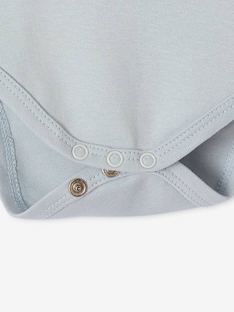 Lot de 5 bodies bébé garçon manches courtes coffret cadeau bleu - vertbaudet enfant 