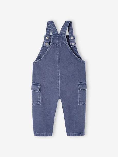 Salopette bébé en toile indigo - vertbaudet enfant 