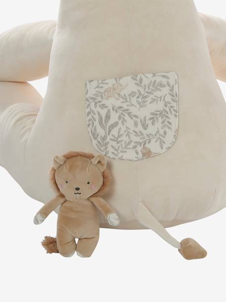Grande peluche éléphant d'activités BABYLON beige - vertbaudet enfant 