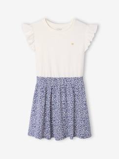 -Robe fille effet 2 en 1 