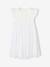 Robe cérémonie bi-matière en broderie anglaise et tulle fille blanc - vertbaudet enfant 