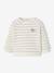 Ensemble bébé sweat et pantalon BEIGE CLAIR RAYE+bleu chiné+rose pâle - vertbaudet enfant 