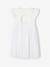 Robe cérémonie bi-matière en broderie anglaise et tulle fille blanc - vertbaudet enfant 