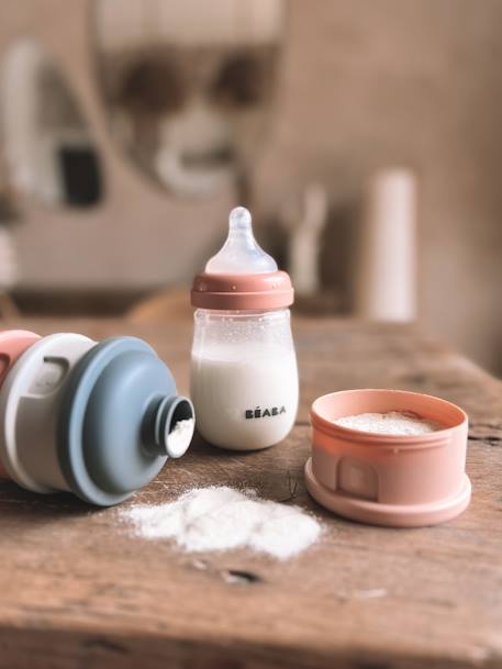 Boîte doseuse de lait 4 compartiments gris+Mineral grey/pink+terracotta+transparent+vert - vertbaudet enfant 