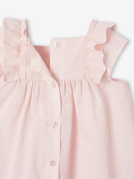 Ensemble robe et capeline bébé fille coffret cadeau rose pâle - vertbaudet enfant 