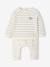 Ensemble bébé sweat et pantalon BEIGE CLAIR RAYE+bleu chiné+rose pâle - vertbaudet enfant 