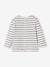 Gestreept geboorteshirt met lange mouwen ecru - vertbaudet enfant 
