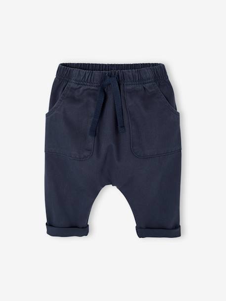 Pantalon naissance en sergé marine - vertbaudet enfant 