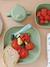 Assiette silicone avec ventouse ROSE+vert - vertbaudet enfant 