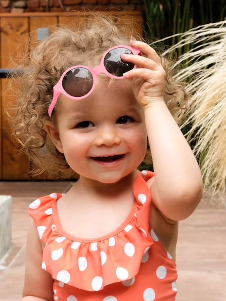 Lunettes de soleil Joy pour enfant de 9 à 24 mois BLEU CLAIR UNI+ROSE CLAIR UNI+rose fluo+ROUGE CLAIR UNI+vert fluo - vertbaudet enfant 