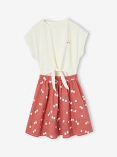 -Meisjesjurk met 2-in-1 effect 