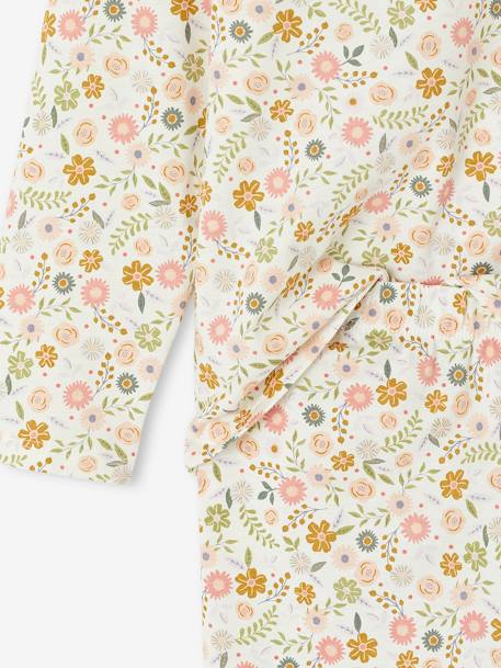 Lot pyjama + pyjashort flower power BASICS bleekblauw - vertbaudet enfant 