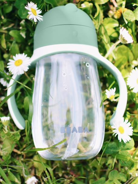 Tasse paille (300 ml) beige+BLEU+ROSE+vert sauge - vertbaudet enfant 