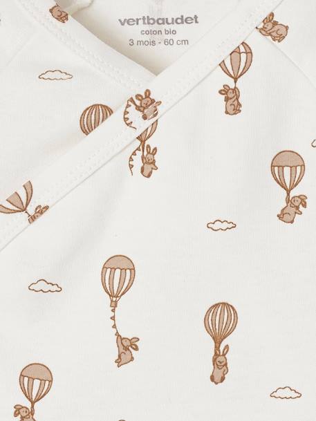 Lot de 5 bodies bébé manches courtes Montgolfière écru - vertbaudet enfant 