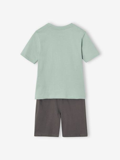 Pyjashort One Piece® met twee kleuren blauwgroen - vertbaudet enfant 
