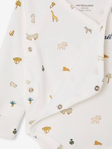 Body bébé évolutif imprimé jungle écru - vertbaudet enfant 