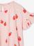 Robe à volants motifs fraises fille rose pâle - vertbaudet enfant 