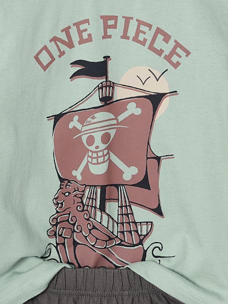 Pyjashort One Piece® met twee kleuren blauwgroen - vertbaudet enfant 