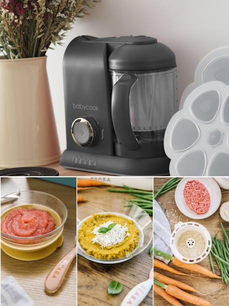 Robot 4 en 1 Babycook solo DARK GREY+WHITE/SILVER - vertbaudet enfant 