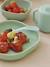 Assiette silicone avec ventouse ROSE+vert - vertbaudet enfant 