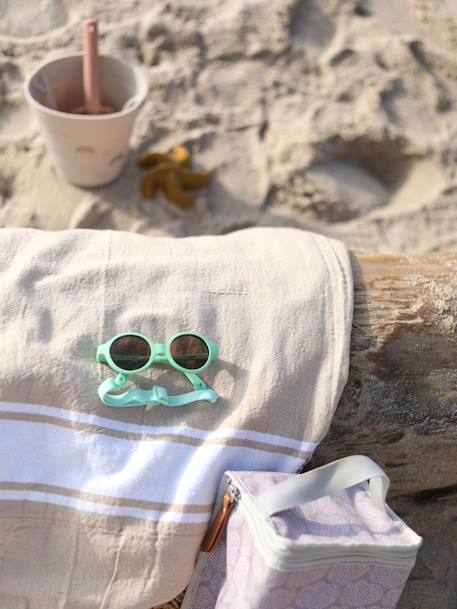 Lunettes de soleil Joy pour enfant de 9 à 24 mois BLEU CLAIR UNI+ROSE CLAIR UNI+rose fluo+ROUGE CLAIR UNI+vert fluo - vertbaudet enfant 