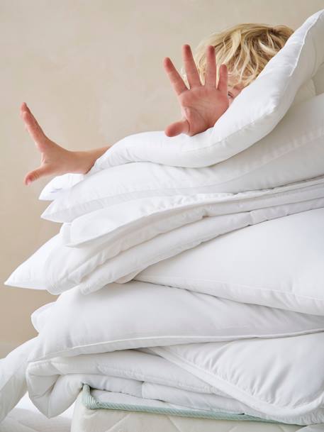 Oreiller moelleux microfibre anti-bactériens Bi-ome® blanc - vertbaudet enfant 