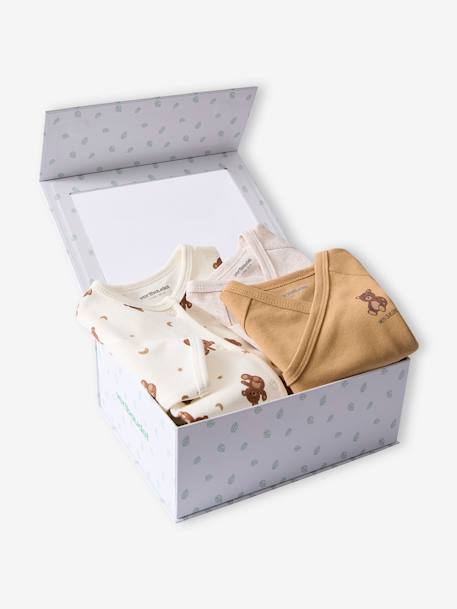 Bébé-Coffret naissance pyjama bébé + 2 bodies oursons 