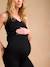 Ensemble 2 pièces grossesse seamless dentelle noir - vertbaudet enfant 