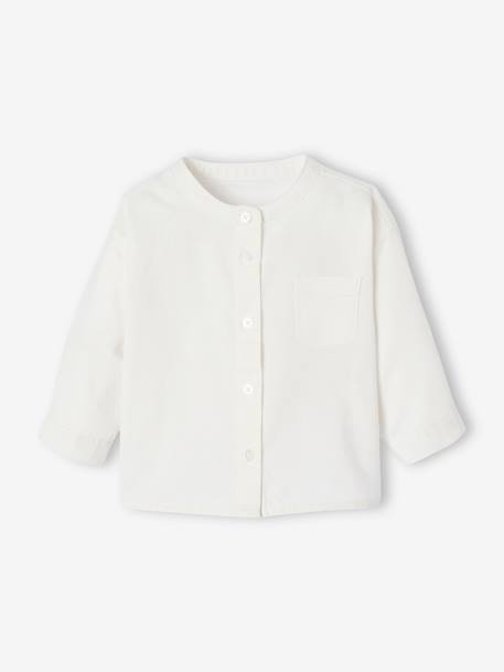 Ensemble bébé chemise et short cérémonie beige+vert sauge - vertbaudet enfant 