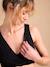 Lot de 2 brassières d'allaitement croisées sans couture noir - vertbaudet enfant 