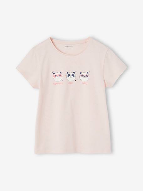 Set van 3 panda pyjamabroeken voor meisjes lichtroze - vertbaudet enfant 