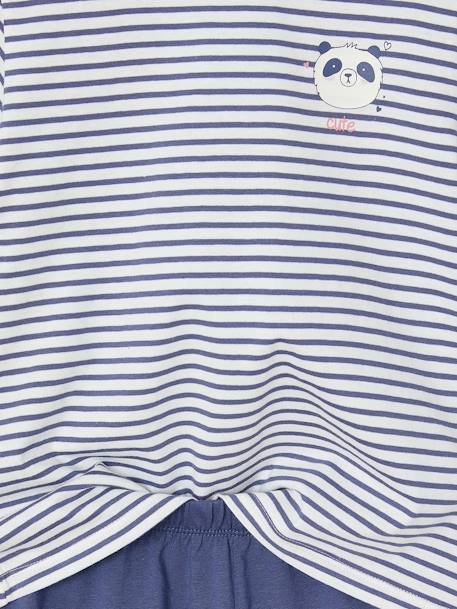 Set van 3 panda pyjamabroeken voor meisjes lichtroze - vertbaudet enfant 