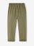 Pantalon fille style paperbag Lyocell fluide kaki+rose - vertbaudet enfant 