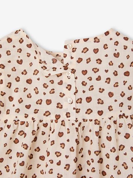 Ensemble fille blouse short en gaze de coton jaune pastel+lilas+vanille+vert sauge - vertbaudet enfant 