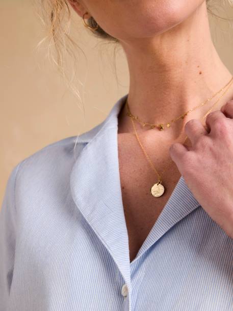 Pyjashort rayé grossesse et allaitement bleu - vertbaudet enfant 