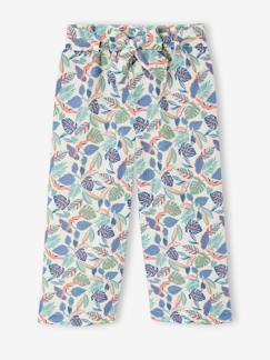 Meisje-Broek-Driekwart meisjesbroek met print