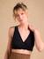 Lot de 2 brassières d'allaitement croisées sans couture noir - vertbaudet enfant 